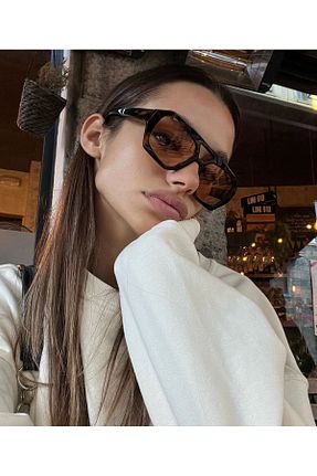عینک آفتابی قهوه ای زنانه 56 Goldmine - کد 931244481