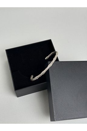 دستبند استیل (فولاد) طوسی مردانه استیل (فولاد) Butik - کد 931229582