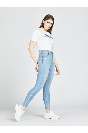 شلوار جین آبی زنانه رگولار Loft - کد 104832166
