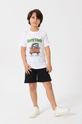 ست بالاتنه و پائین تنه سفید بچه گانه بافت Nisrakids - کد 931245069
