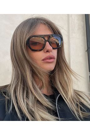 عینک آفتابی قهوه ای زنانه 56 Goldmine - کد 931244481
