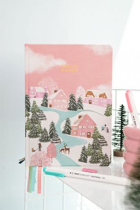 سر رسید صورتی ساده Matt Notebook - کد 931230504
