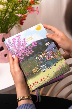 سر رسید آبی ساده Matt Notebook - کد 931230599