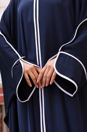 کلاه و ابایا سرمه ای زنانه پلی استر KADEEM - کد 924360586