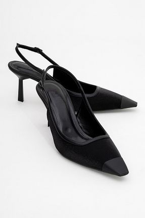 کفش پاشنه بلند کلاسیک مشکی زنانه چرم مصنوعی luvishoes - کد 931236246