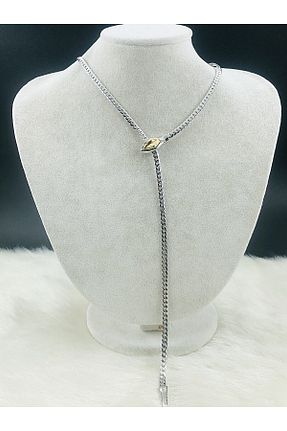 گردنبند جواهر زنانه برنجی DS DİAMONDSHOP - کد 931235635