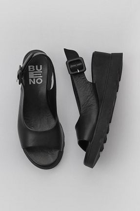 صندل مشکی زنانه پاشنه پر Bueno Shoes - کد 774837084