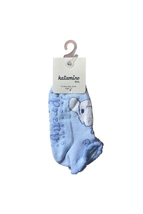 جوراب آبی بچه گانه پنبه ای Katamino - کد 931235730