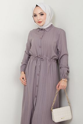 ست بالاتنه و پائین تنه حجاب قهوه ای زنانه رگولار InStyle - کد 931235762