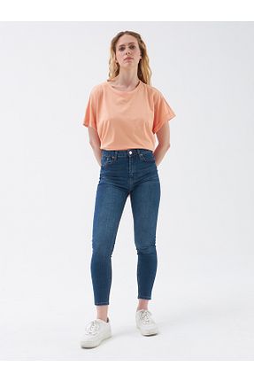 شلوار آبی زنانه پنبه ای Loft - کد 380192925