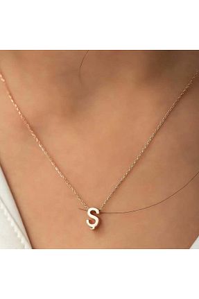 گردنبند نقره رنگی زنانه 8 عیار Gumush - کد 937245695