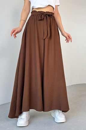شلوار قهوه ای زنانه بافتنی Cappmoda - کد 931254033