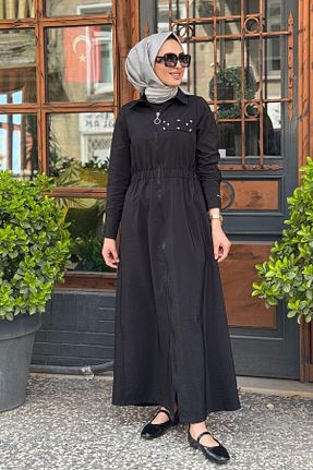 لباس حجاب مشکی زنانه رگولار Moodbasic - کد 931256767