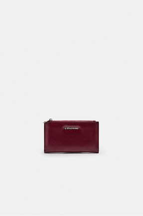 کیف پول زرشکی زنانه ابعاد کوچک Stradivarius - کد 931255959