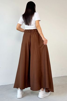 شلوار قهوه ای زنانه بافتنی Cappmoda - کد 931254033