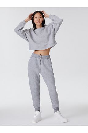 سوئیشرت طوسی زنانه ساده Loft - کد 364884589