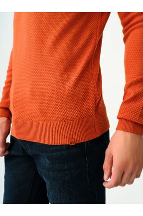 پلیور نارنجی مردانه ساده Loft - کد 350825110