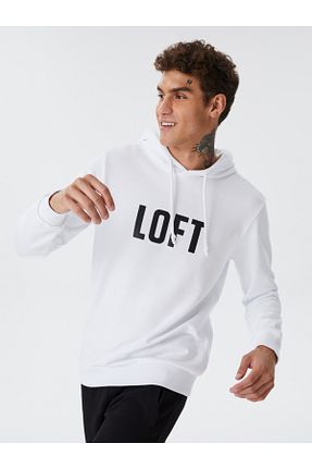 سوئیشرت سفید مردانه ساده Loft - کد 350752347