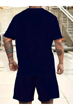 ست بالاتنه و پائین تنه سایز بزرگ سرمه ای مردانه فاق بلند ACTIVE MODA - کد 931267704