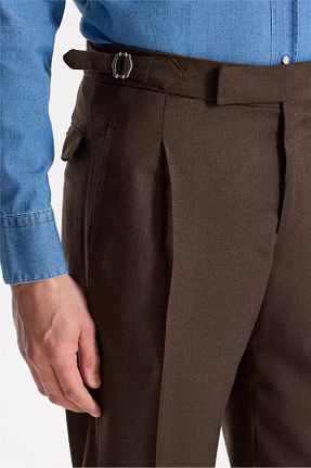 شلوار قهوه ای مردانه بافتنی Tombolini - کد 931246358