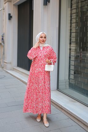 لباس حجاب قرمز زنانه رگولار LOCCO - کد 931267762