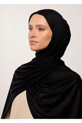 شال مشکی زنانه پنبه ای RABIAZ - کد 931246216
