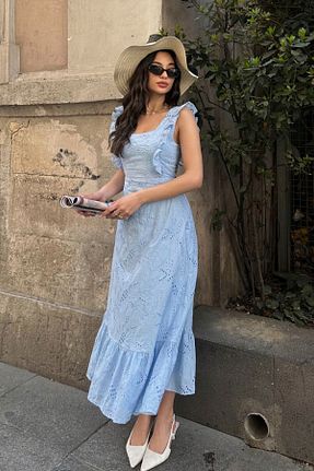 لباس آبی زنانه بافتنی ASEDE - کد 931291902