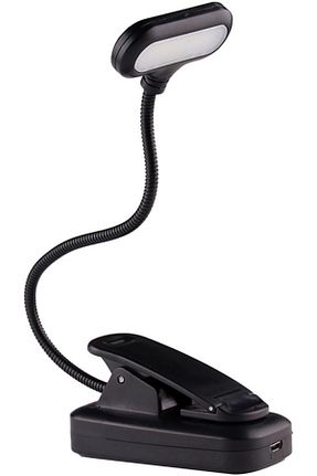 چراغ مطالعه / رومیزی سفید پلاستیک rennway - کد 70790156