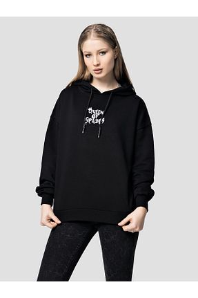 سوئیشرت مشکی زنانه ساده Loft - کد 673823176