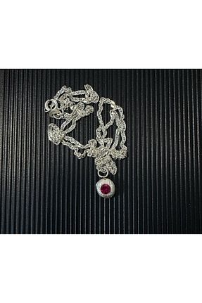 گردنبند نقره طوسی زنانه 925 عیار ASEL SILVER - کد 931292902