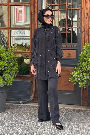 ست بالاتنه و پائین تنه حجاب مشکی زنانه رگولار Hilay - کد 931286963