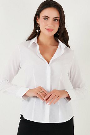 پیراهن سفید زنانه تنگ MissThetis - کد 931285648