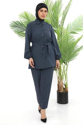 تونیک حجاب طوسی زنانه بافتنی TUNİK - کد 931329342