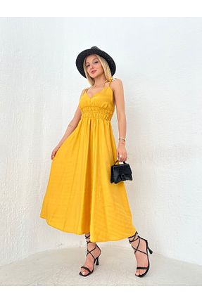 لباس زرد زنانه بافتنی SHUGAA - کد 931293750