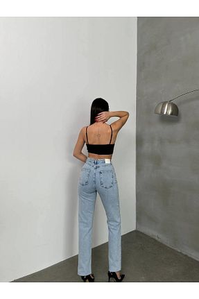 شلوار جین متالیک زنانه پاچه پهن Coral - کد 931304474