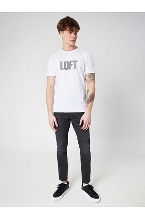 شلوار سرمه ای مردانه پنبه ای Loft - کد 777972506