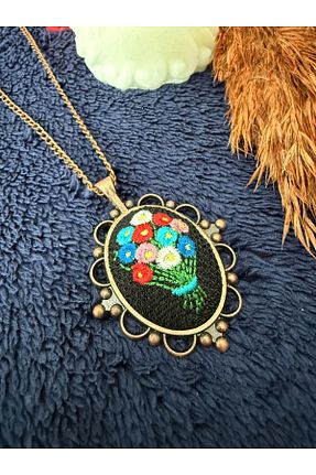 گردنبند جواهر مشکی زنانه برنجی NAS fashion - کد 931304443
