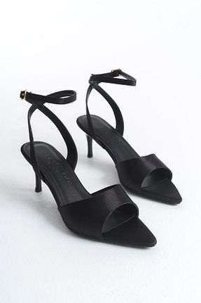 کفش پاشنه بلند کلاسیک مشکی زنانه PU MARSEDO - کد 903100283