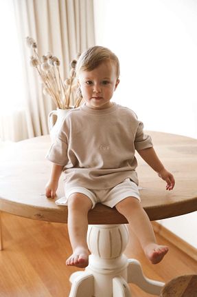 تیشرت بژ بچه گانه اورسایز Oh La La Koala For Little Ones - کد 931205939