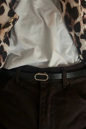 کمربند مشکی زنانه چرم مصنوعی keisy - کد 892518692