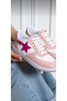 کفش پیاده روی صورتی زنانه چرم مصنوعی EDVESS - کد 931364080
