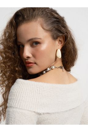 پلیور نباتی زنانه ساده Loft - کد 778773842