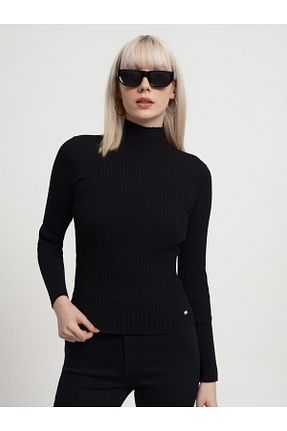 پلیور مشکی زنانه ساده Loft - کد 778773857