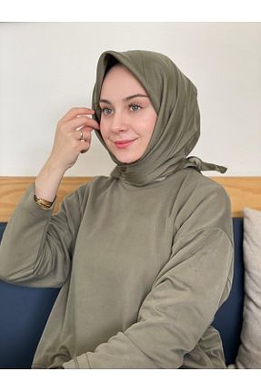روسری قهوه ای پلی استر Siyane - کد 931306389