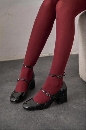 کفش پاشنه بلند کلاسیک مشکی زنانه چرم FS KOMBİN COLLECTİON - کد 931311071