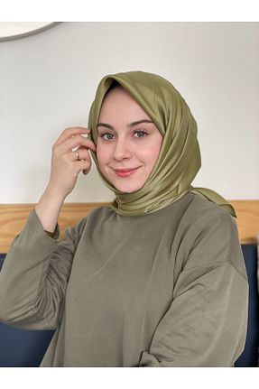 روسری سبز پلی استر Siyane - کد 931306386