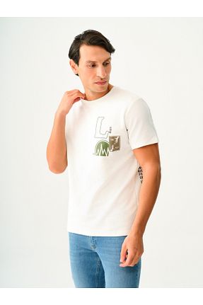 تیشرت سفید مردانه رگولار Loft - کد 858023728