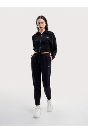 سوئیشرت مشکی زنانه ساده Loft - کد 809185104