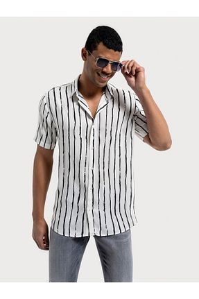 پیراهن سفید مردانه ریلکس فیت Loft - کد 818521496