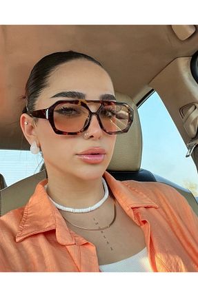 عینک آفتابی قهوه ای زنانه 56 LOOKUP - کد 931328490
